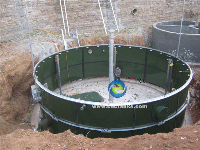 Zentrum Emaille Portable Assembly Biogas Anaerober Digester Tank für die Abwasserentsorgung ISO 1