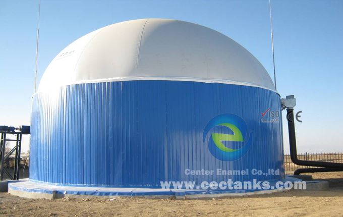 Biogas-Septikbehälter / Speicherbehälter mit Doppelmembrandach 2