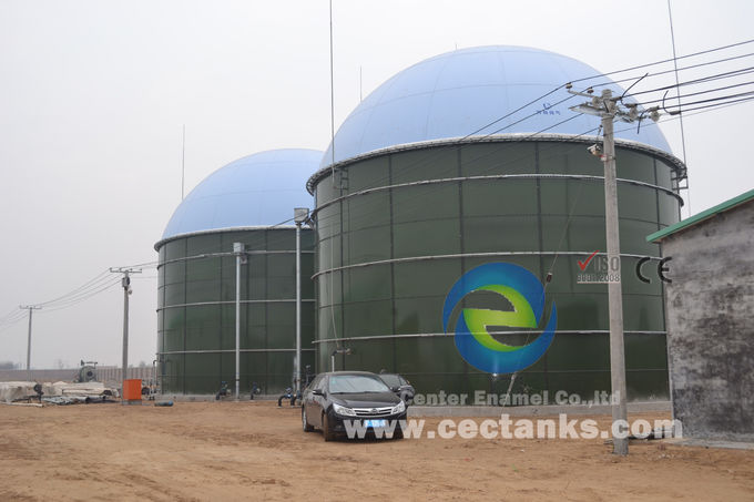 Biogas-Septikbehälter / Speicherbehälter mit Doppelmembrandach 0