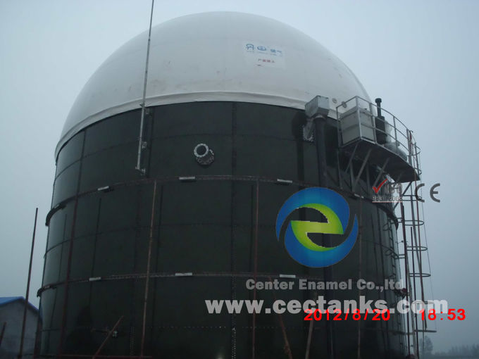 Biogas-Septikbehälter / Speicherbehälter mit Doppelmembrandach 1