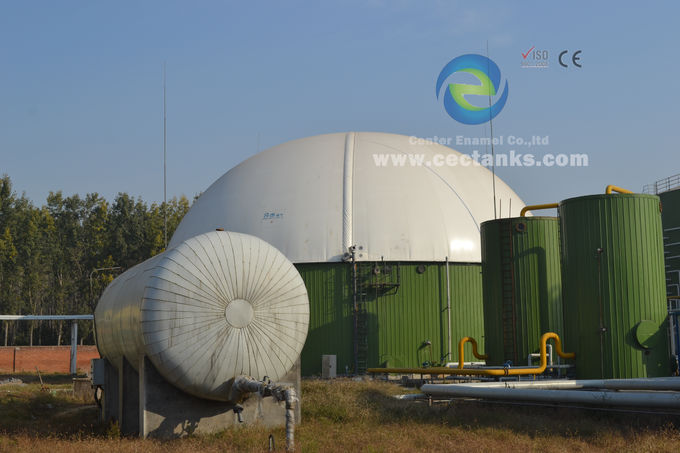 OSHA-Emaillstahlbehälter Industriewasserbehälter mit Korrosions- / Abrasionsbeständigkeit 0