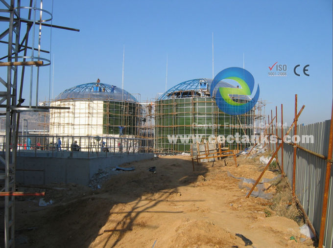 Aufbau von " Glas-Fusions-Steel " Schraubenbehältern & Silos Biogasanlage 0