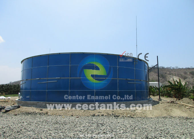Korrosionsfeste Glas-Geschmolzene Stahltanks für die Biogaslagerung mit harten emaillierten Stahlplatten 0
