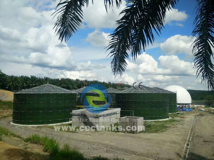 Stahlanaerober Reaktor mit PVC-Membran, Biogasspeicher für die Wasseraufbereitung 0